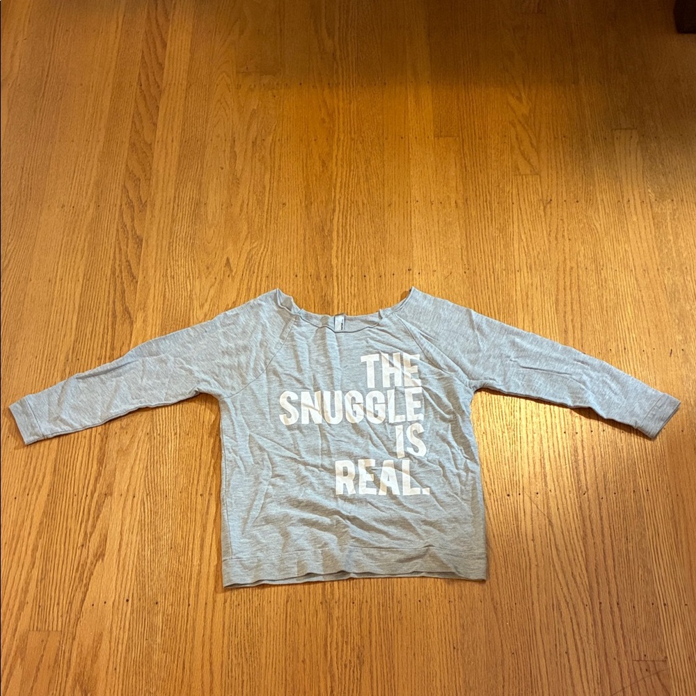 Kids Long Sleeve Gray Shirt - The Snuggle is Real